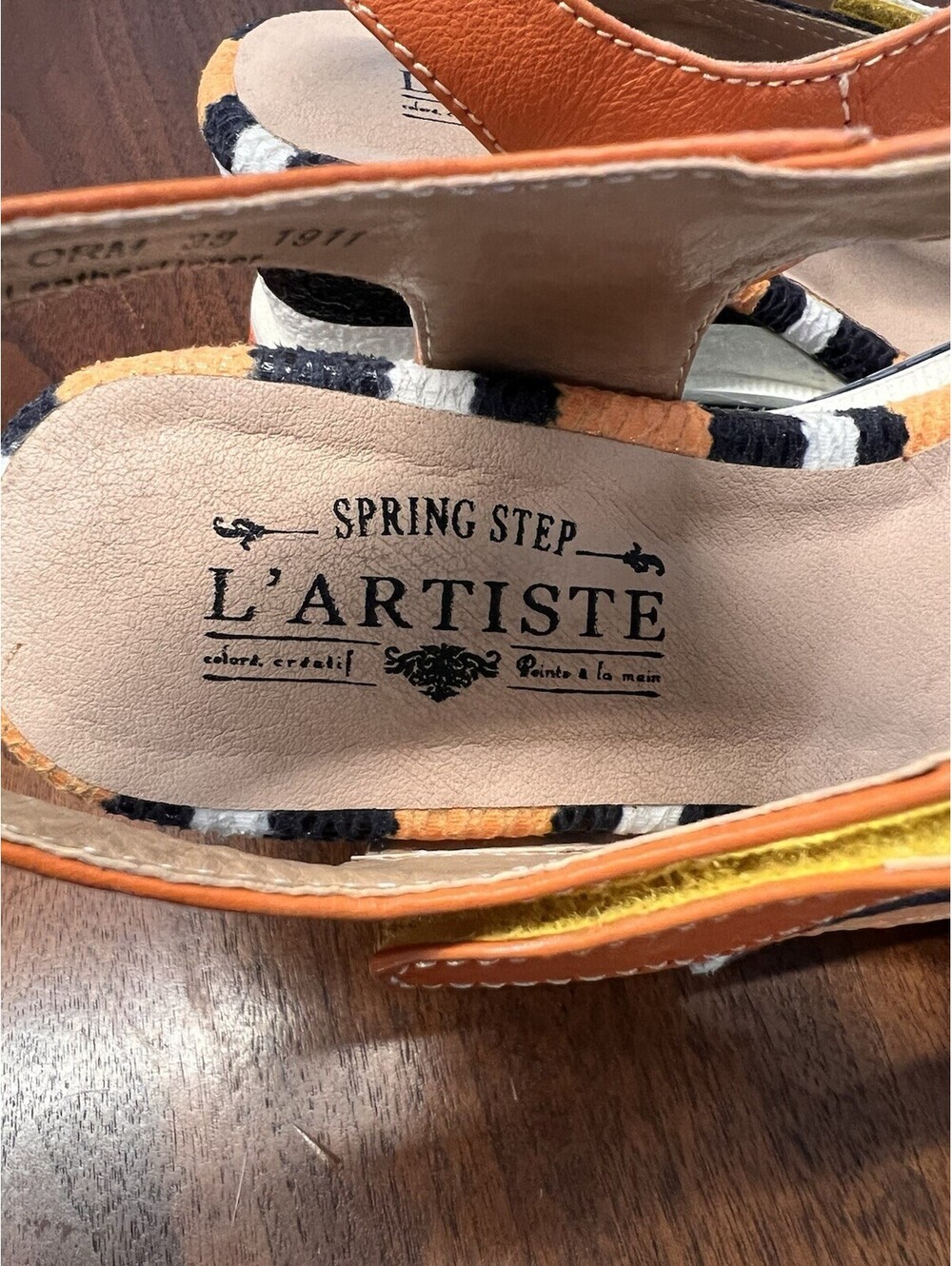L'Artiste by Spring Step Sumacah Wedge Sandals Sz 7.5/8 - Picture 6 of 9